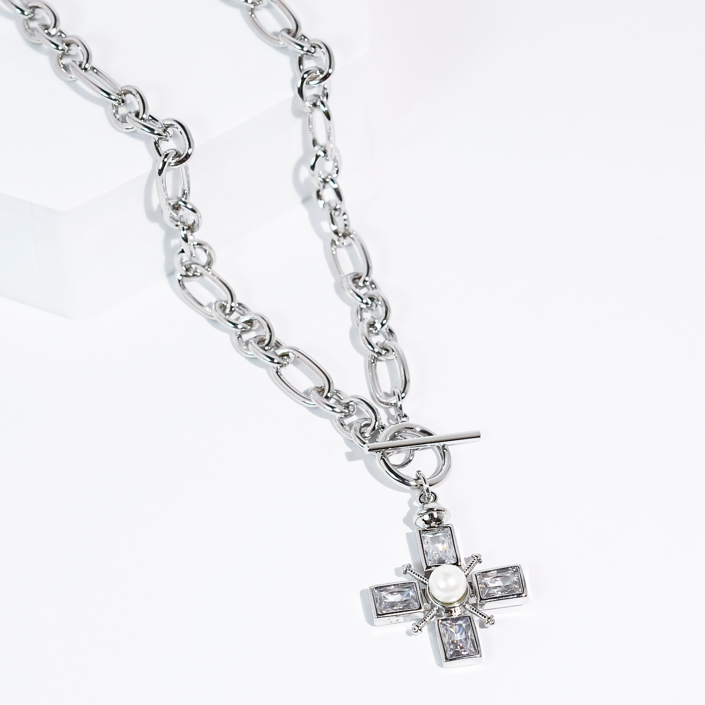 Divine Light Silver Necklace