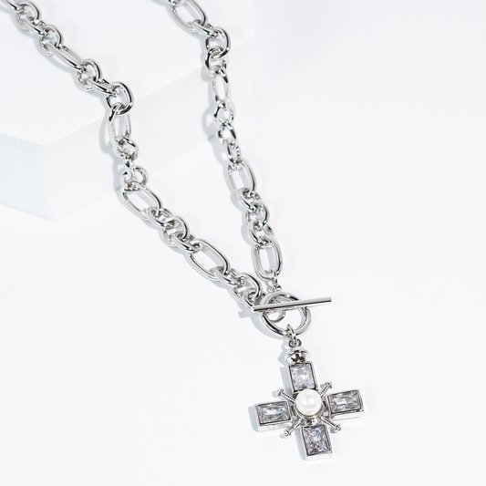 Divine Light Silver Necklace