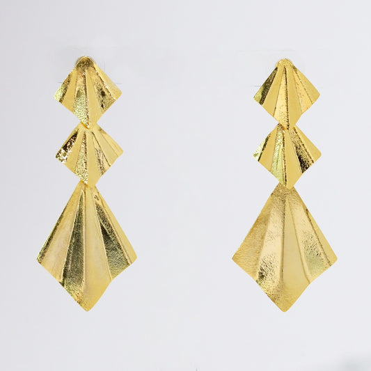 Facet Gold Earrings