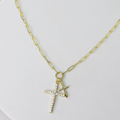 Double Cross Necklace I-23