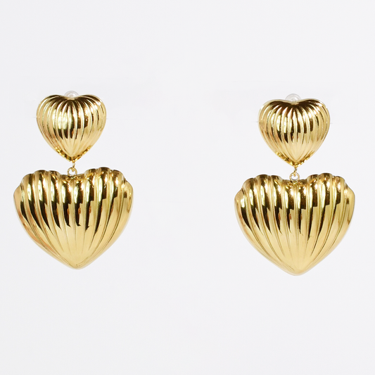 Double Heart Earring