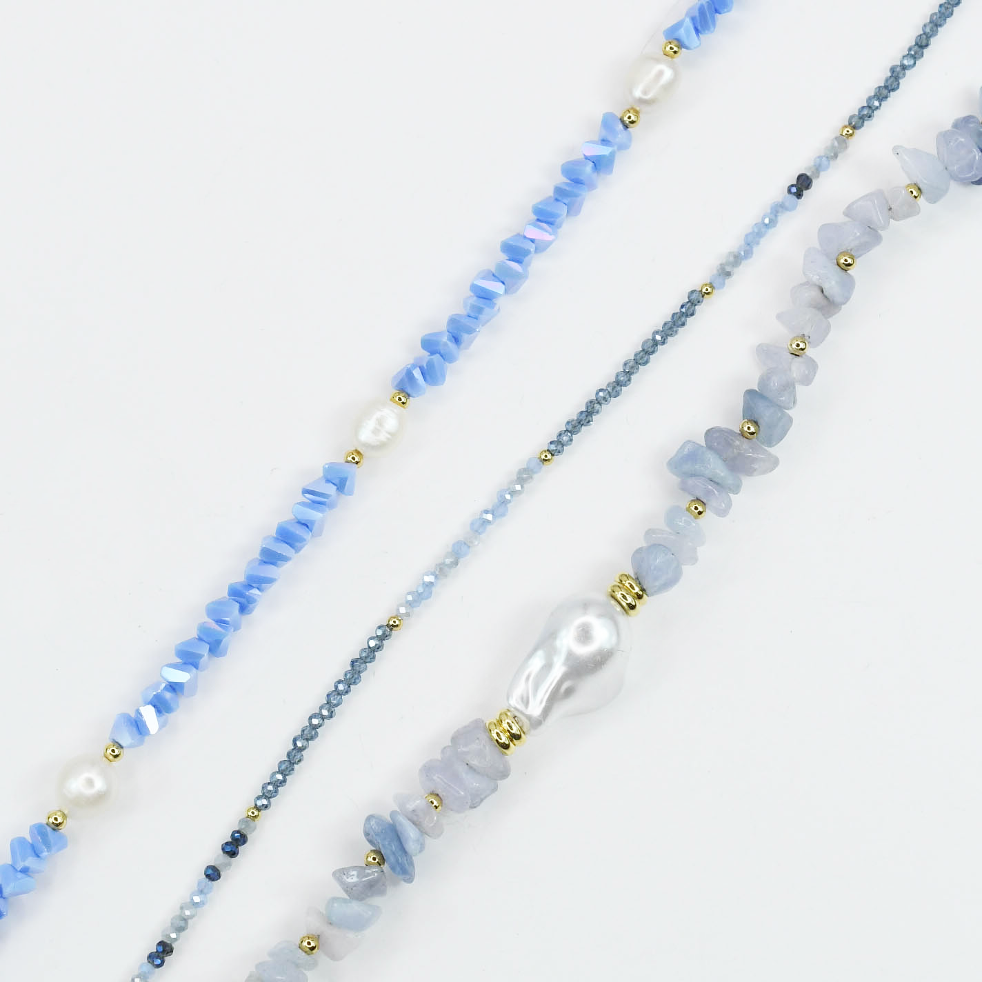 Colorful charms gold necklace featuring gemstone details, layered jewelry design, trendy accessory for women’s jewelry collections, boutique wholesale fashion necklace that is hypoallergenic, tarnish free, and waterproof jewelry with a cute aesthetic statement style