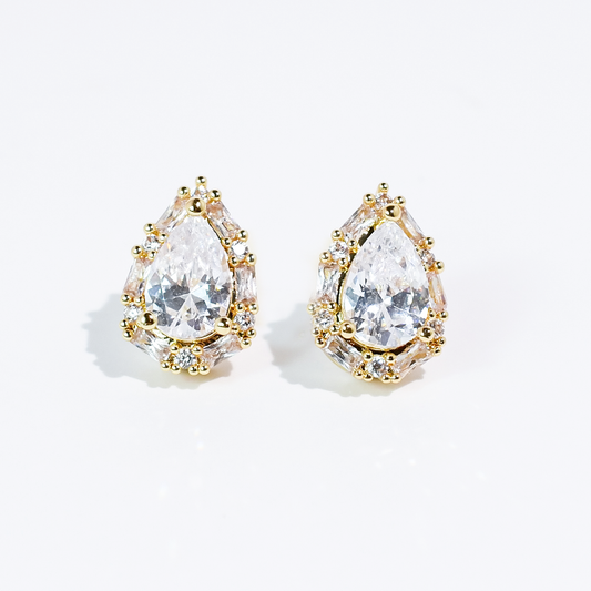 Drop Crystal Stud