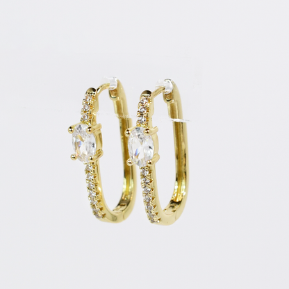 Drop Of Luxury Gold Huggie