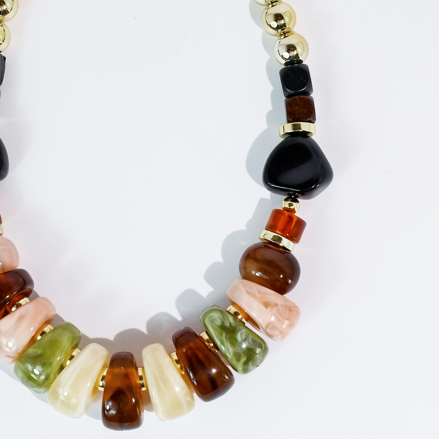 Earthy Chic Bead Necklace