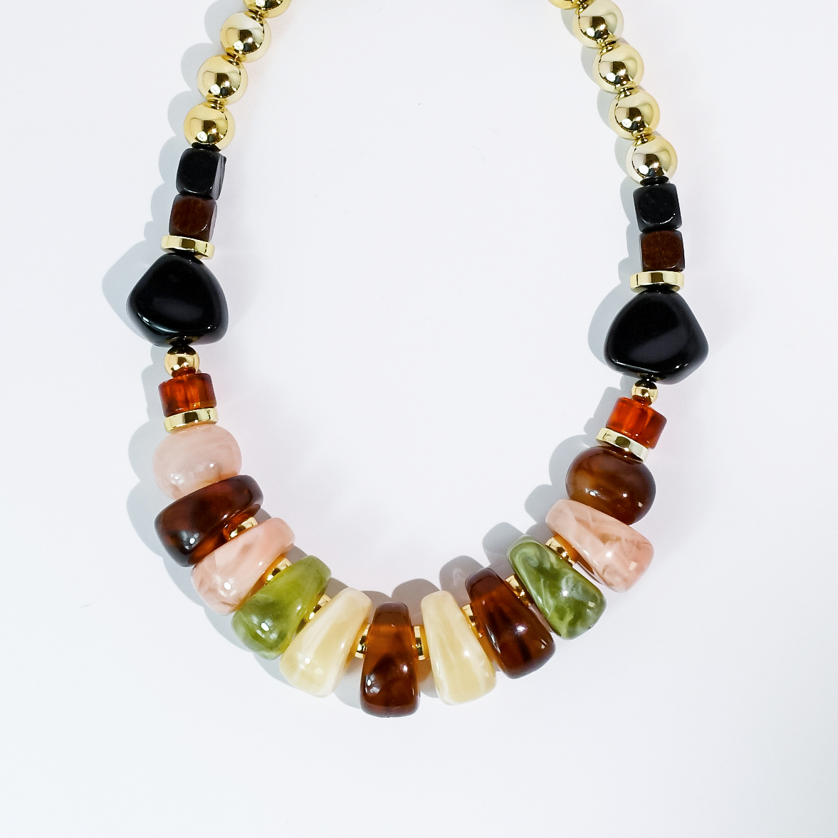 Earthy Chic Bead Necklace