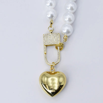 Elegance Heart Lock Necklace O30