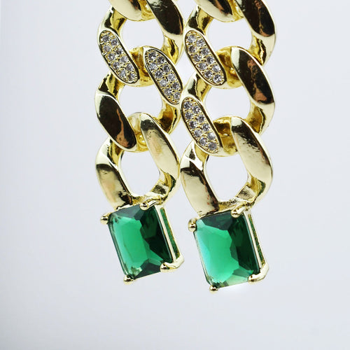 Emerald Chain Luxe Drops