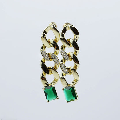 Emerald Chain Luxe Drops