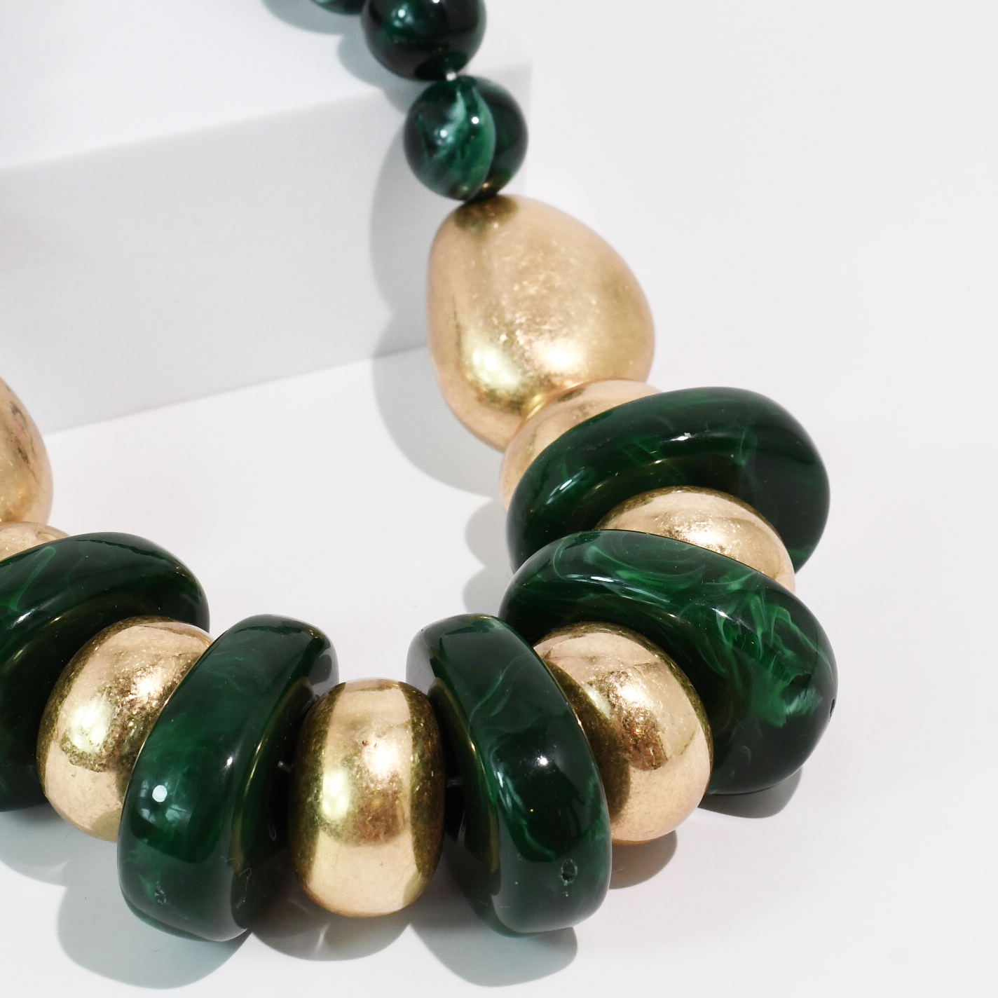 Emerald & Gold Necklace