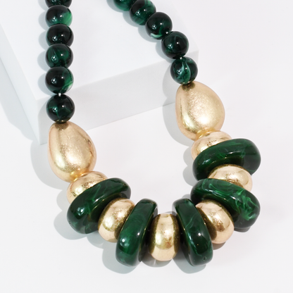 Emerald & Gold Necklace