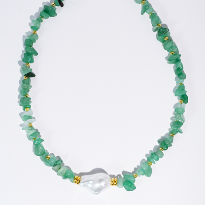 Colorful charms gold necklace featuring gemstone details, layered jewelry design, trendy accessory for women’s jewelry collections, boutique wholesale fashion necklace that is hypoallergenic, tarnish free, and waterproof jewelry with a cute aesthetic statement style