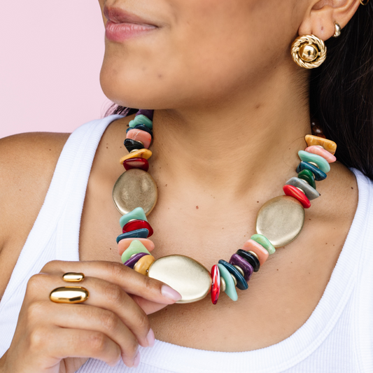 Golden Confetti Necklace