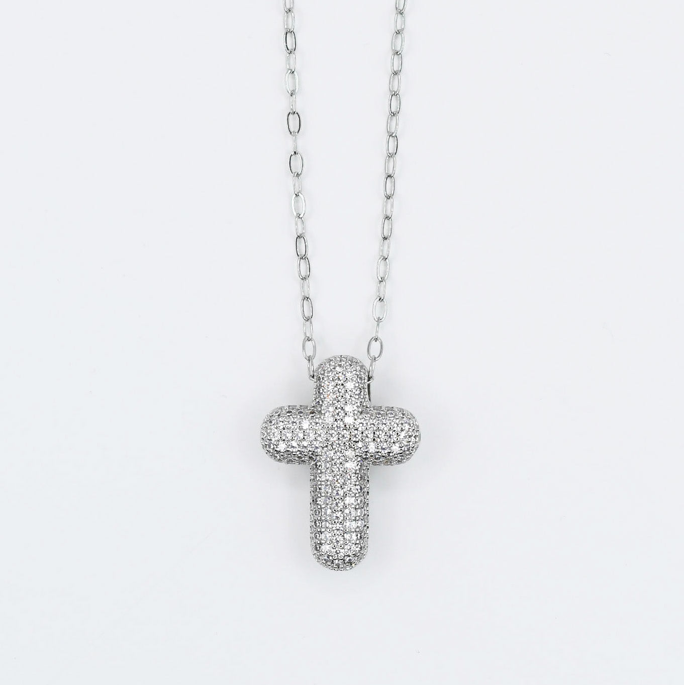 Faithful Glow Silver Necklace