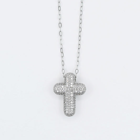 Faithful Glow Silver Necklace