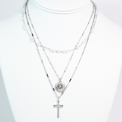 Faithful Love Silver Necklace