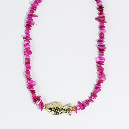 Fuchsia Ocean Necklace