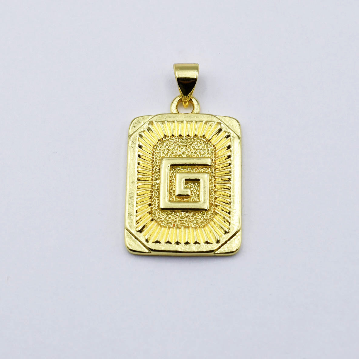 Medallion Initial Charm