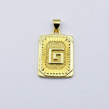 Load image into Gallery viewer, Medallion Initial Charm
