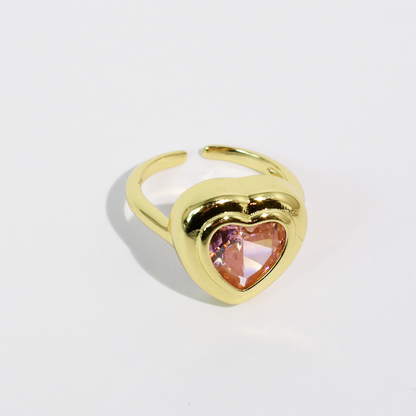 Garden Ring Blush Heart
