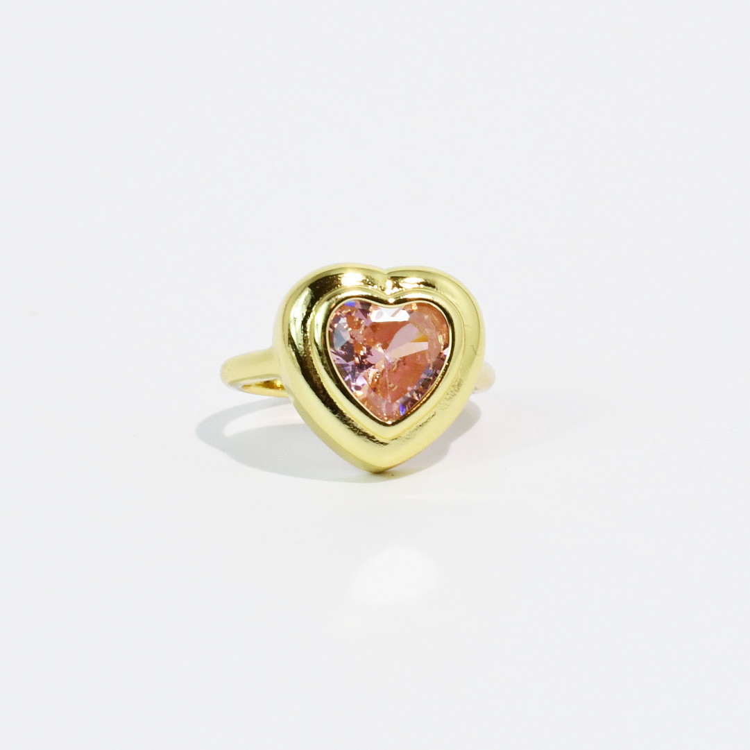 Garden Ring Blush Heart