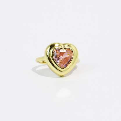 Garden Ring Blush Heart