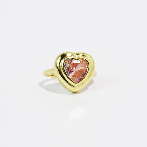 Garden Ring Blush Heart