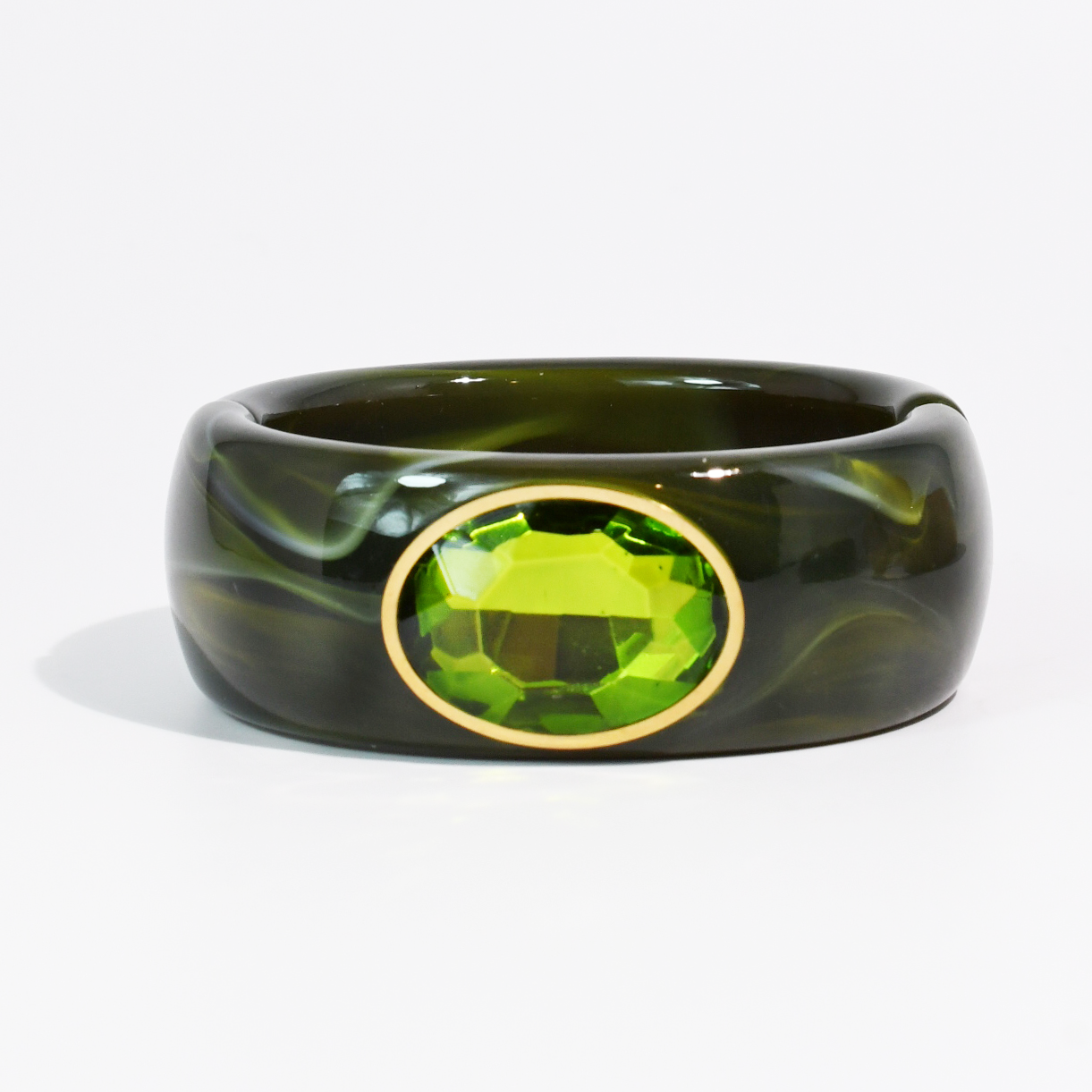 Gemstone Resin Cuff Bracelet