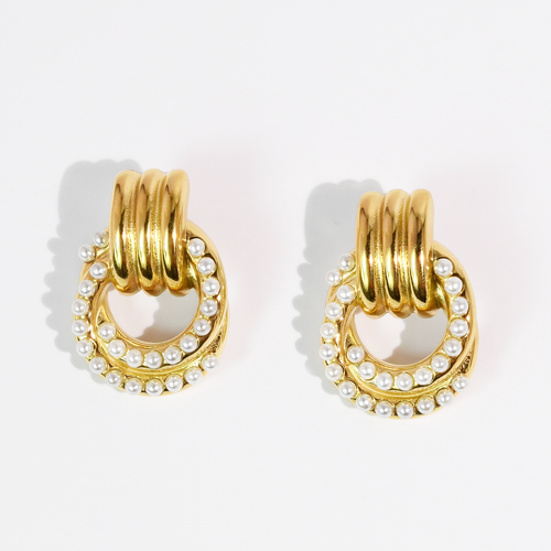 Gilded Pearl Stud Waterproof