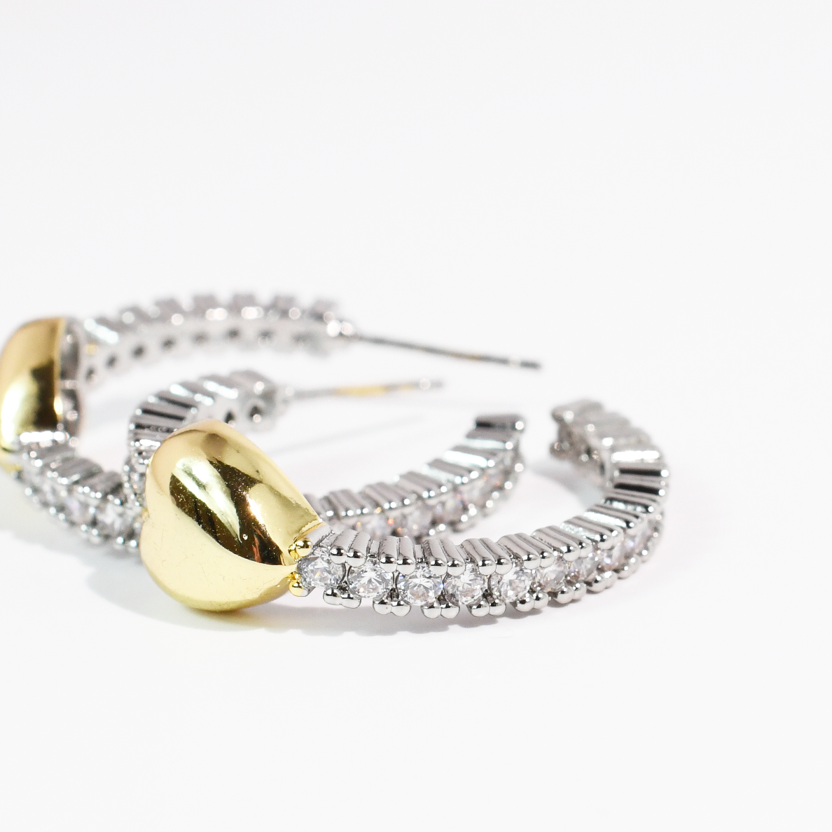 Glam Heart Hoops