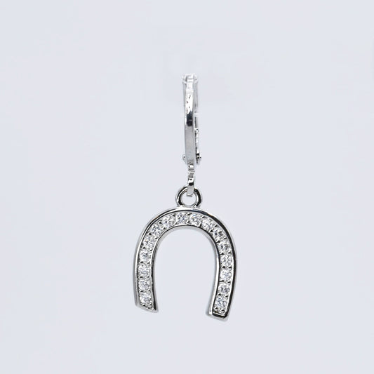 Glam Horseshoe Silver Charm CH-251