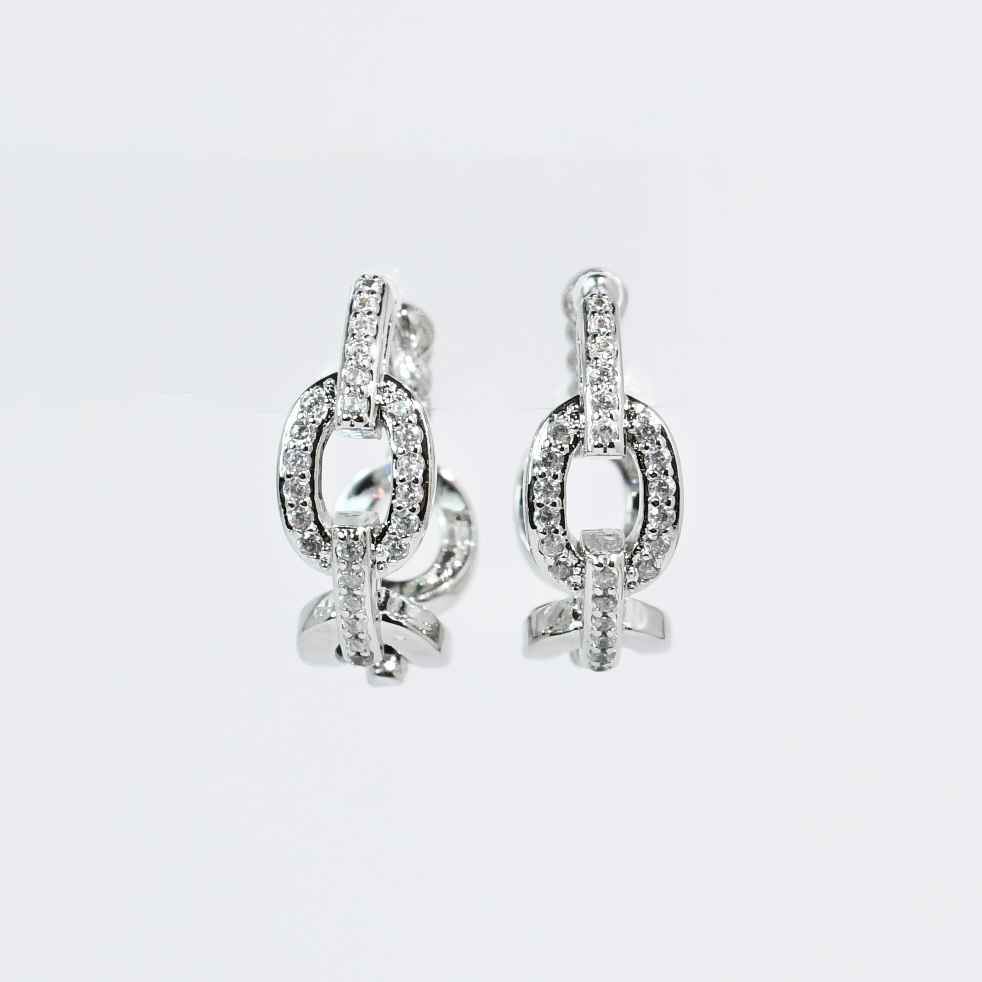 Glitz Huggies Silver