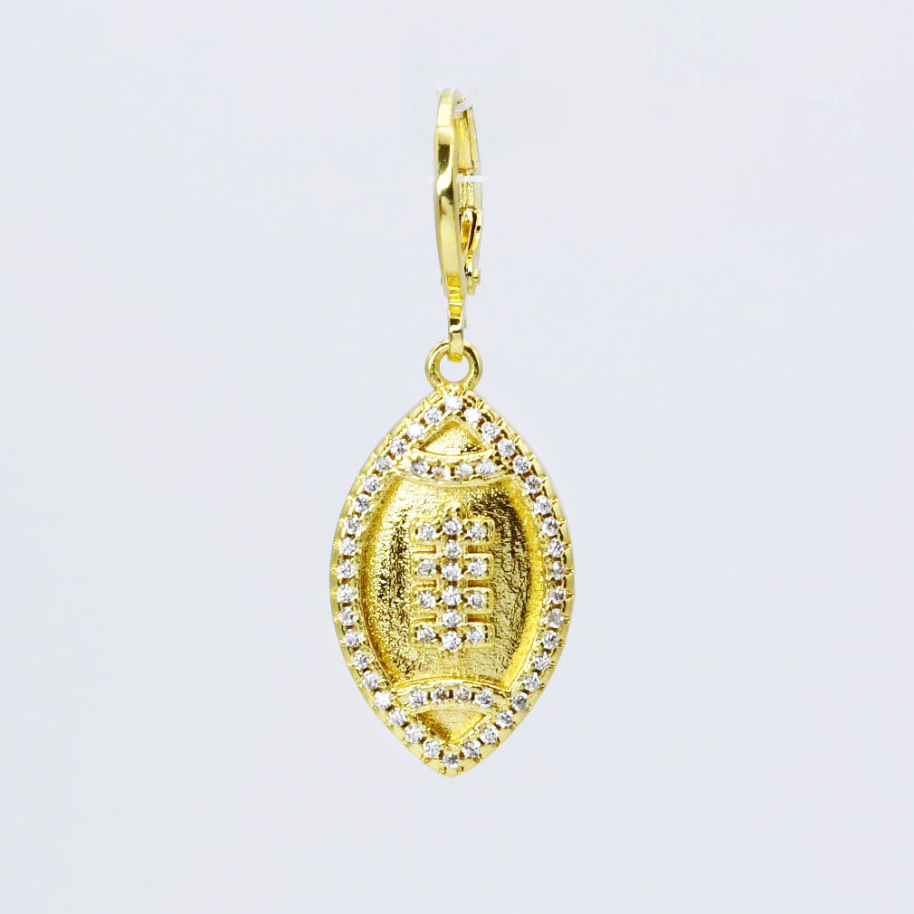 Gold Football Charm CH-340