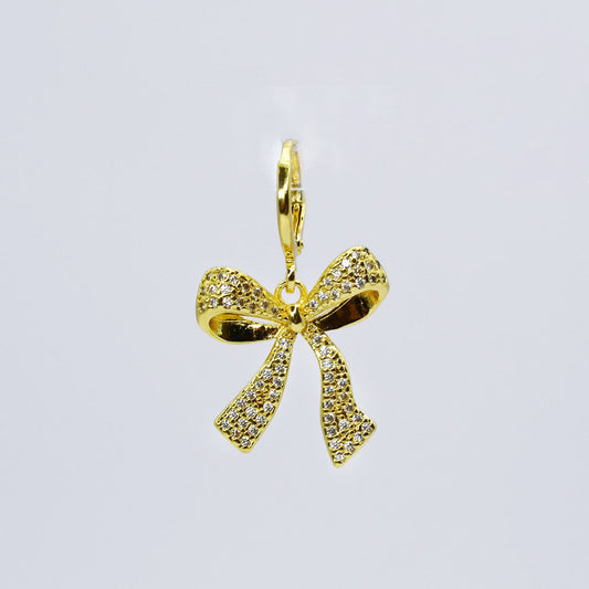 Gold Ribbon Charm CH-117