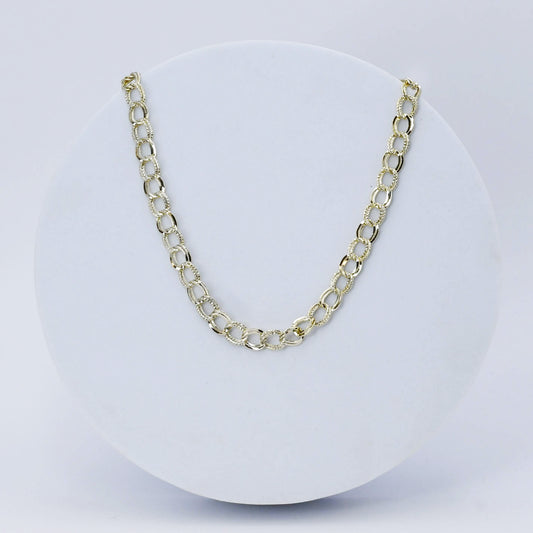 Gold Small Circle Chain L15