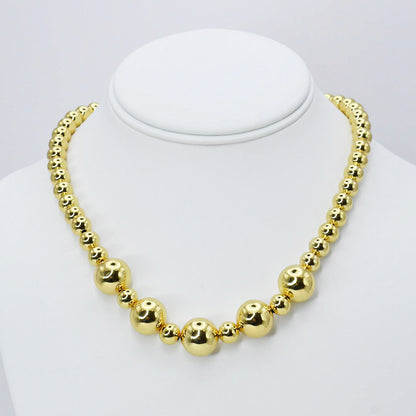 Golden Beads Necklace I-41