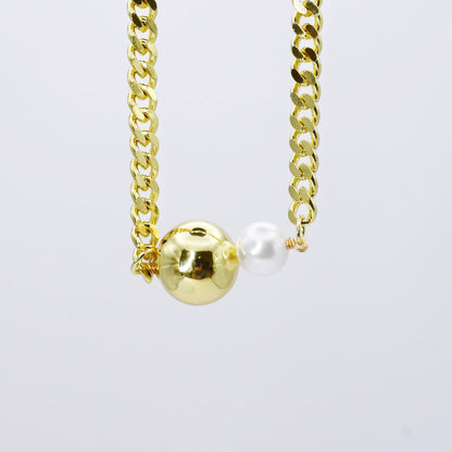 Golden Pearl Necklace M5