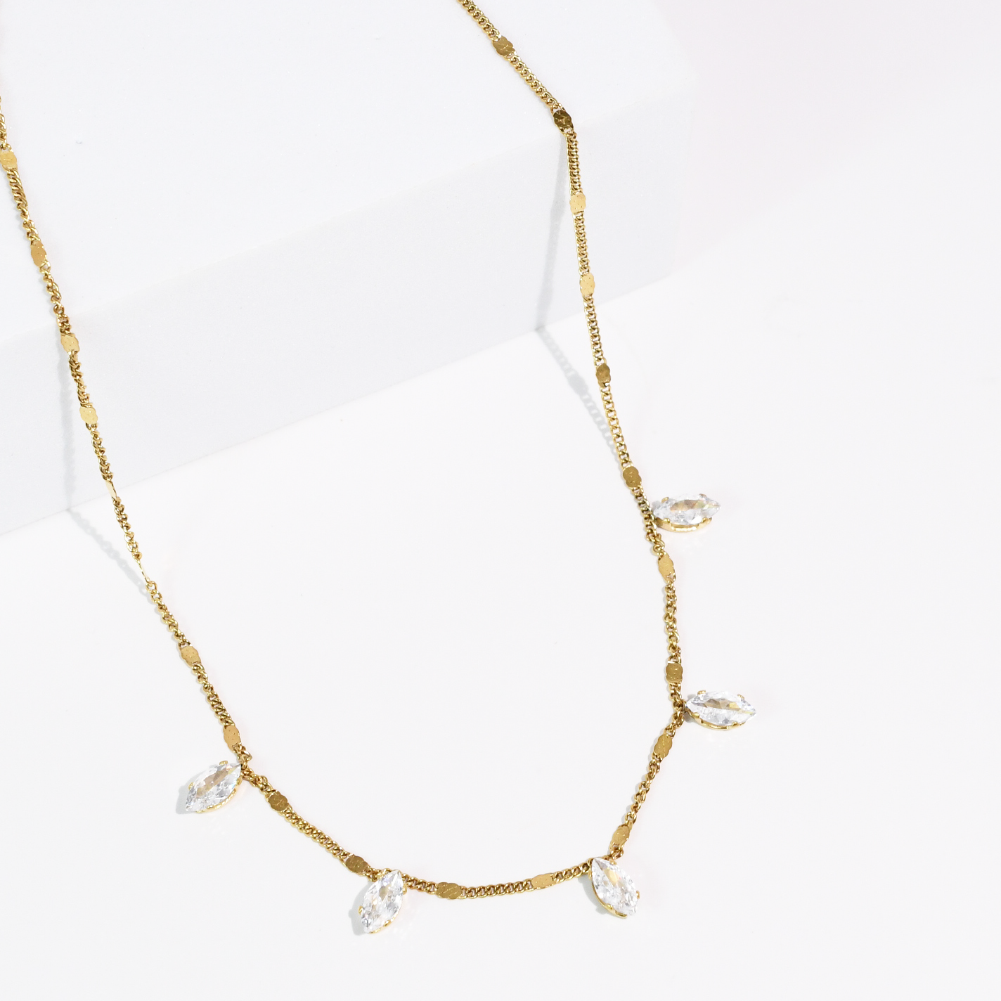 Golden Spark Waterproof  Necklace