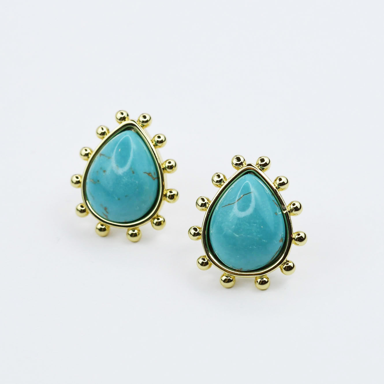 Golden Sunburst Studs