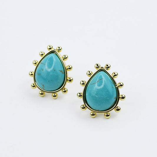 Golden Sunburst Studs