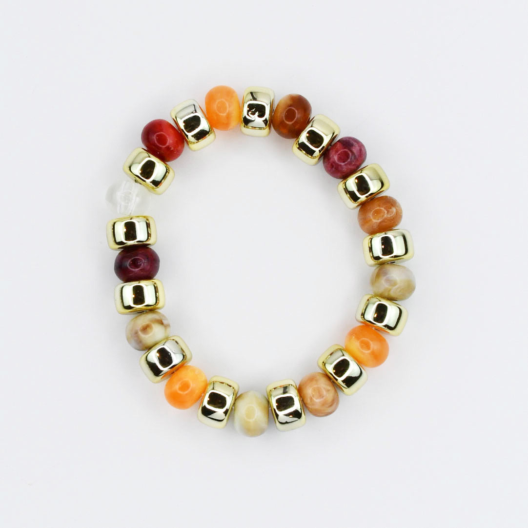 Golden Treats Beaded Bracelet