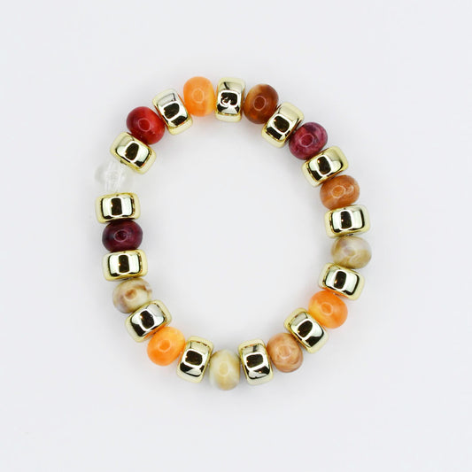 Golden Treats Beaded Bracelet