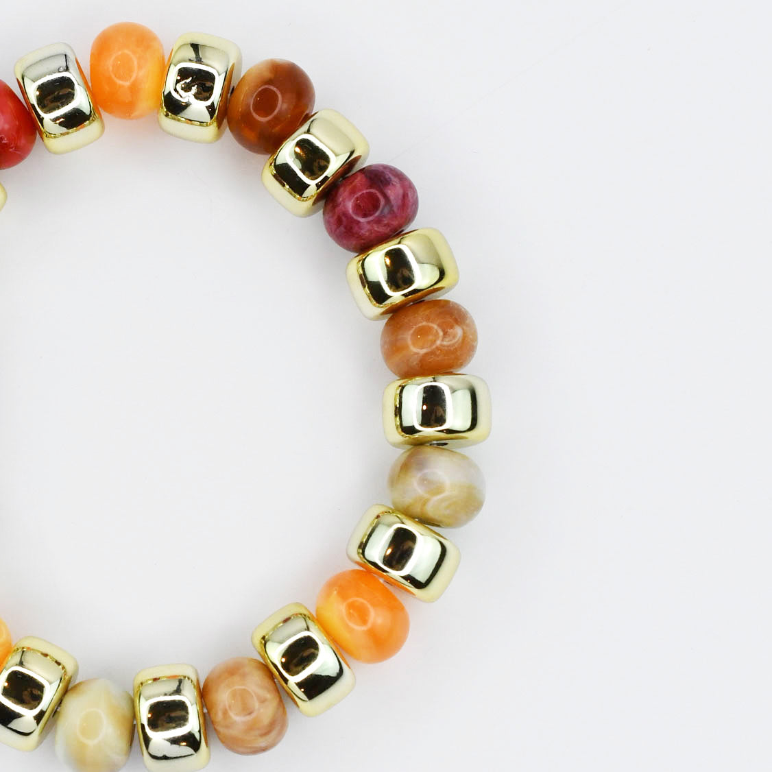 Golden Treats Beaded Bracelet