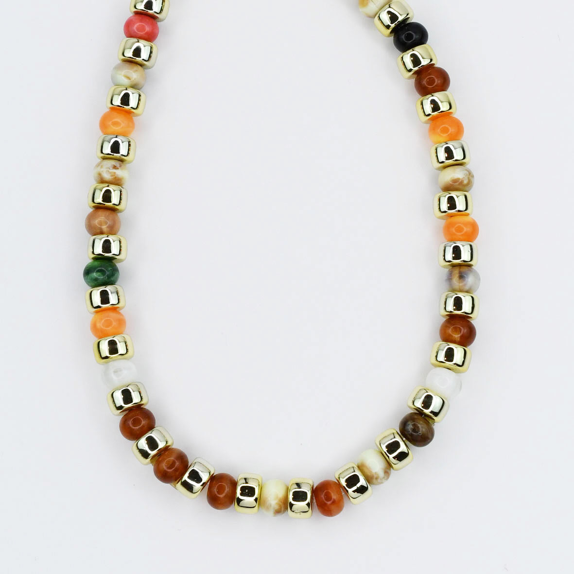 Golden Treats Beaded Necklace