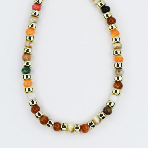Golden Treats Beaded Necklace