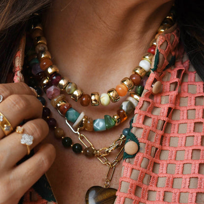 Golden Treats Beaded Necklace