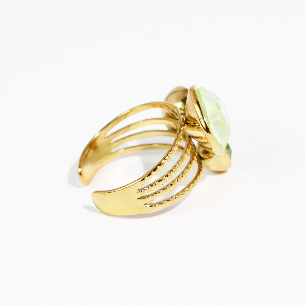 Green Pop Crystal Ring Waterproof