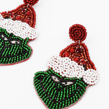 Load image into Gallery viewer, Grinch Face Earrings R22
