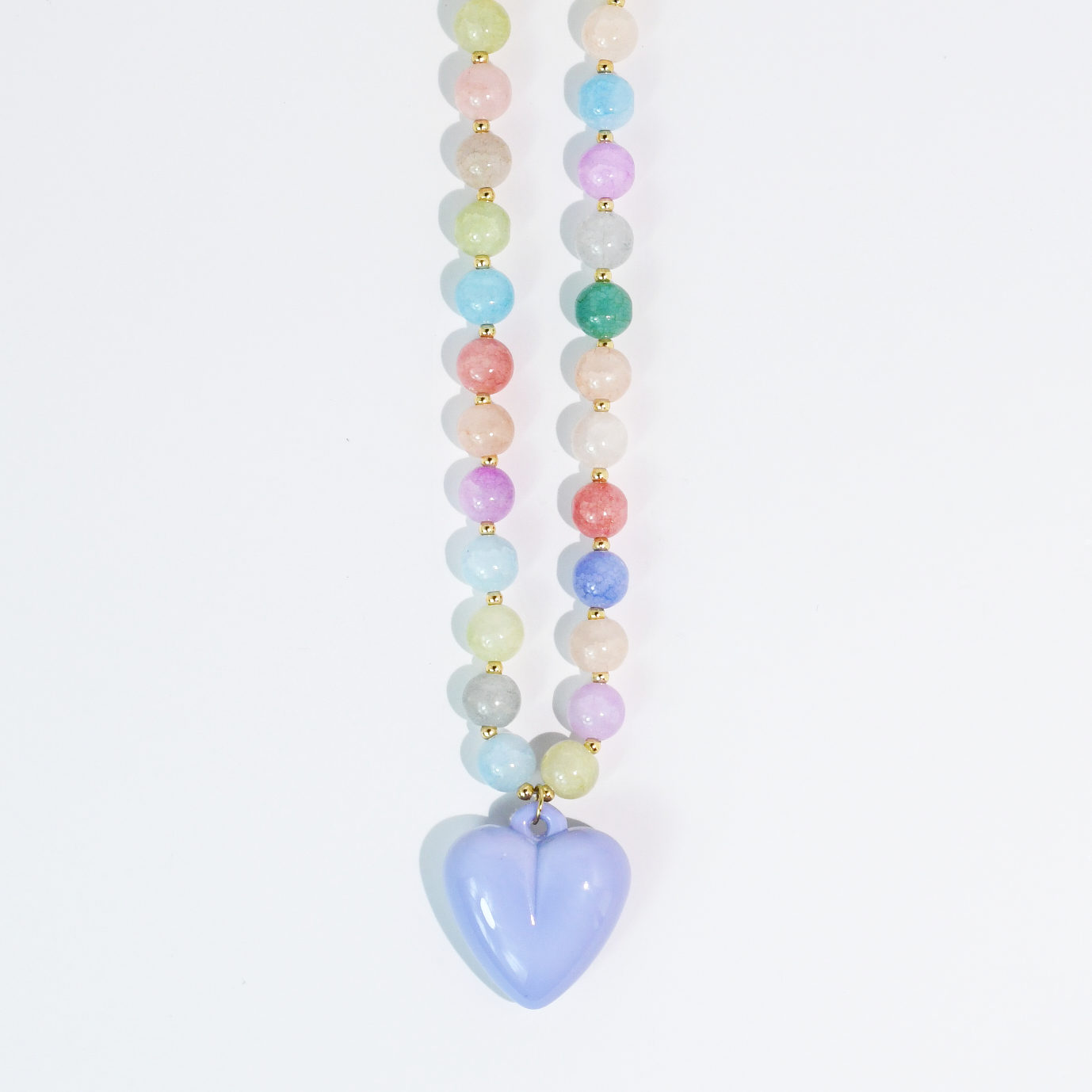 Happy Colorful Heart Necklace