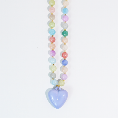 Happy Colorful Heart Necklace